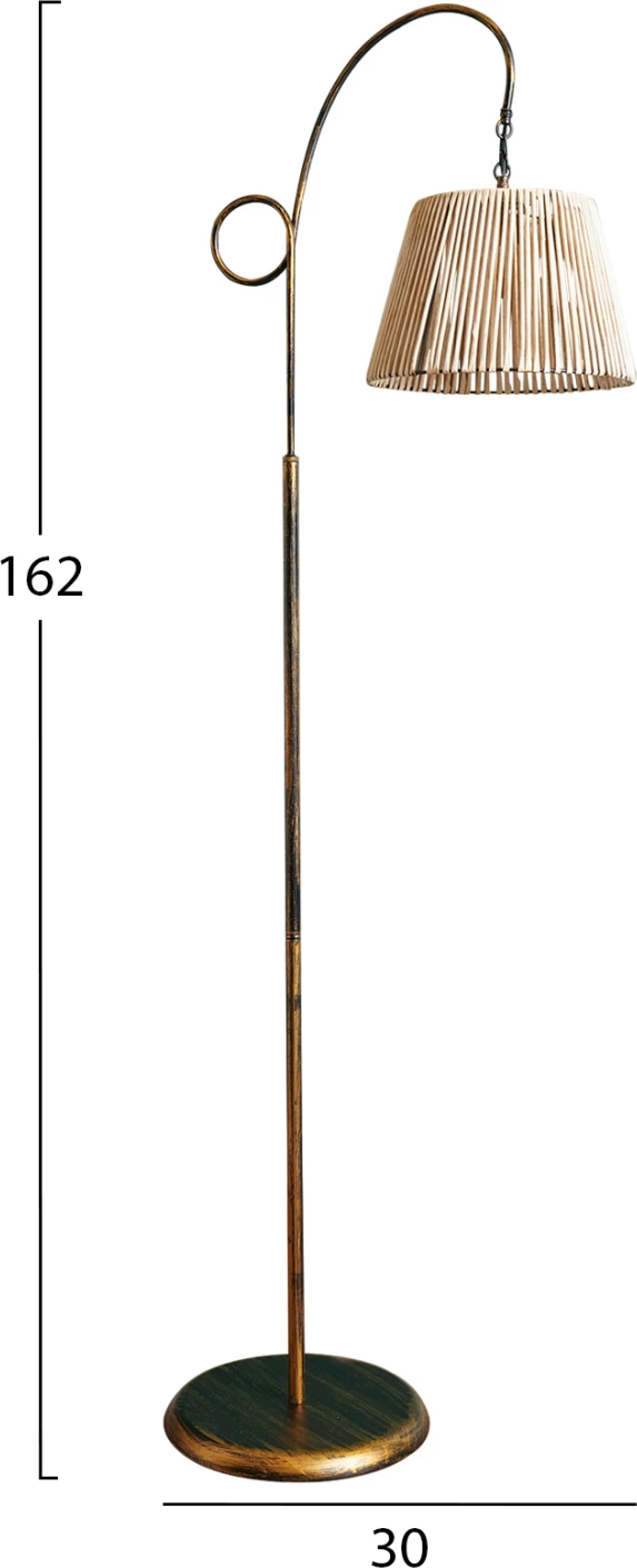 Llampë dyshemeje, ngjyrë natyrale, FH7487.02, 30x162 cm