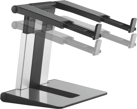 Mbajtëse laptopi e palosshme UVI UVIFCLR, 10"-15.6", rregullim lartësie 20.7-26.7 cm, max 5 kg, e zezë