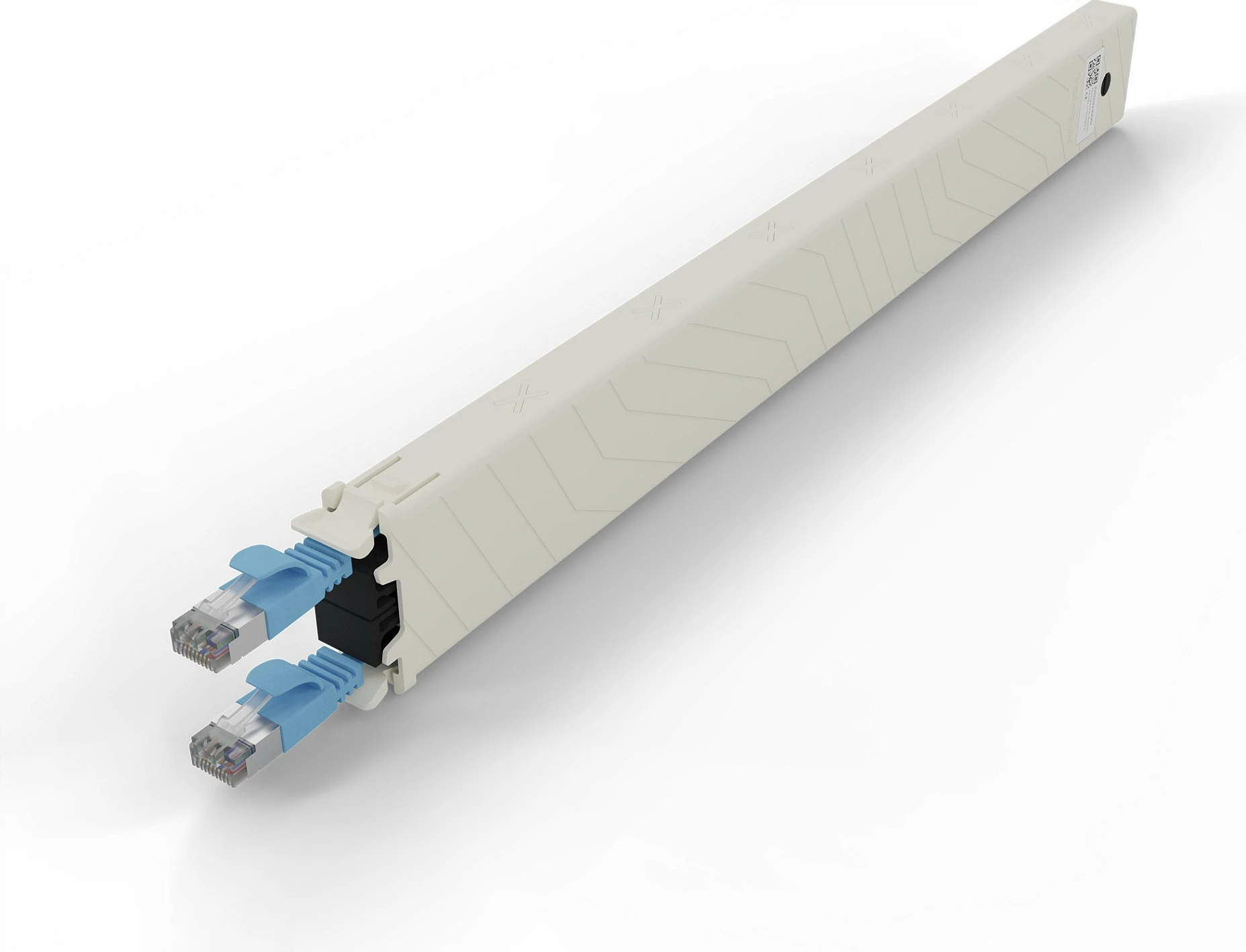 Kasetë kabllo rrjeti PATCHBOX patchbox.one Cassette 8RU, Cat6a STP, 0.8 m, RJ-45, blu