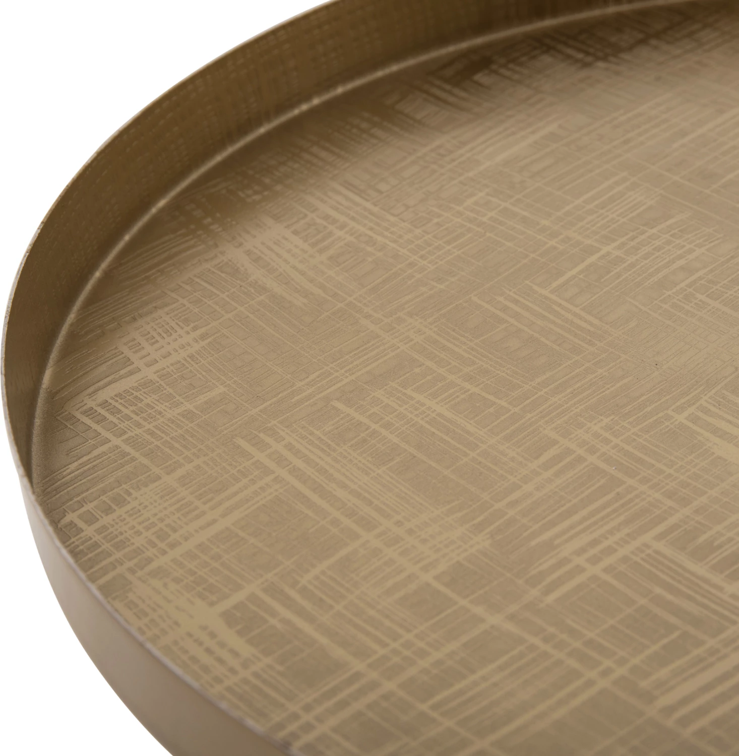 Tavolinë anësore VALERY FH9732 bazë qelqi jeshile e lehtë - majë metali në ar Φ39,5x52H cm