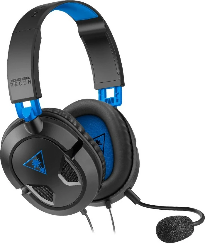 Headset Turtle Beach Recon 50, gaming, me kabllo, PS4/PS5, e zezë/e kaltër
