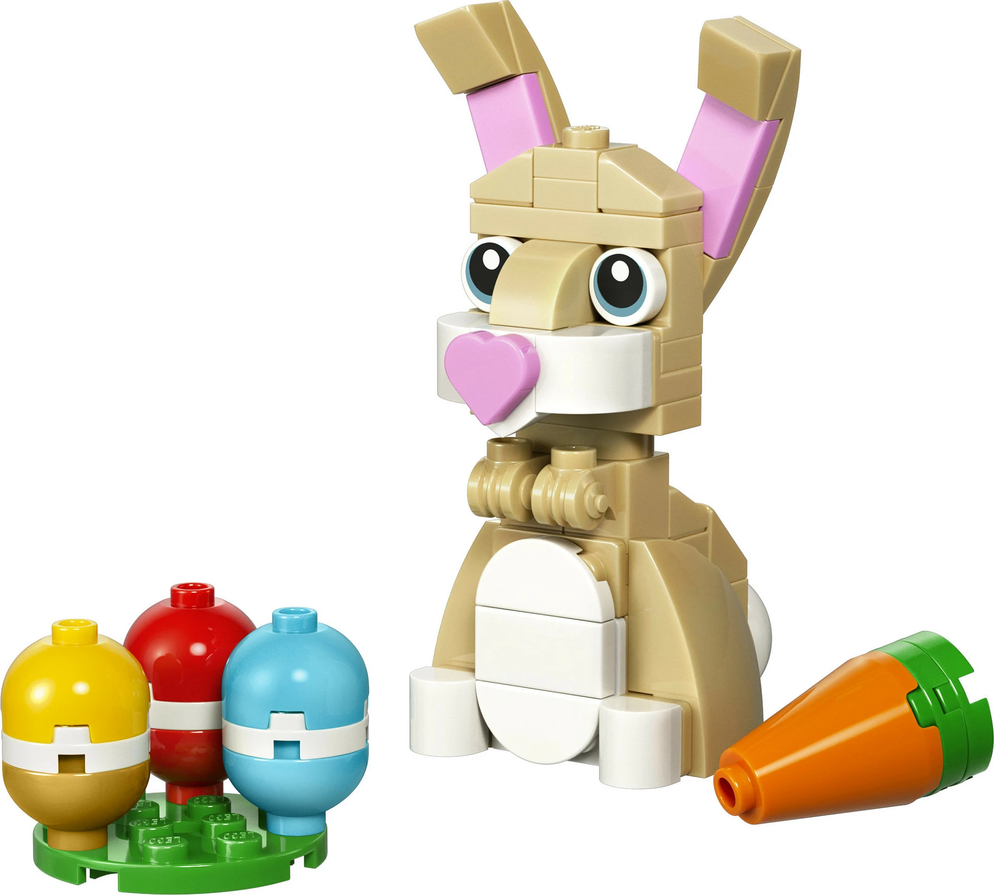 Set ndërtimi LEGO Creator 30716 Cute Easter Bunny, 66 pjesë, 6+, shumëngjyrësh