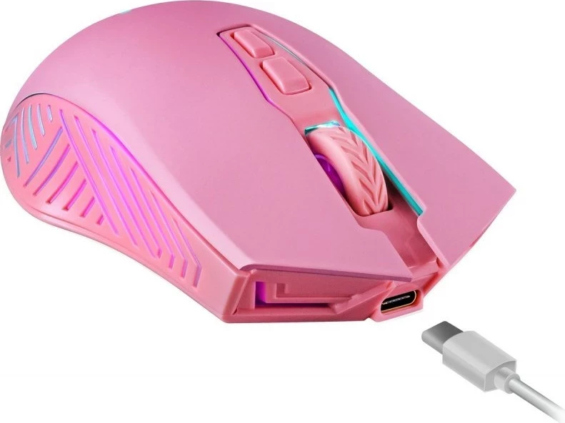 Maus wireless Defender Pandora RF, 3200 DPI, 6 butona, Rozë