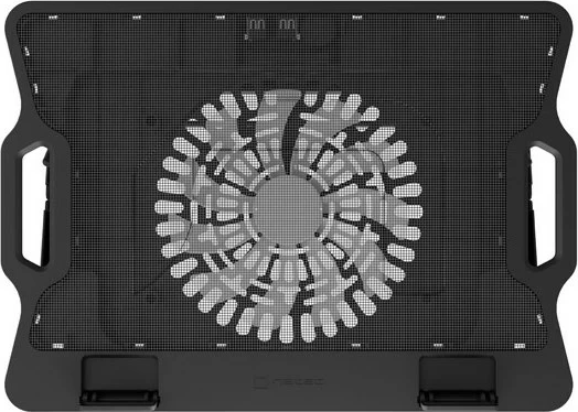 Mbajtëse ftohëse për laptop NATEC DIPPER 2, 17.3", 1 ventilator, USB, e zezë me dritë blu