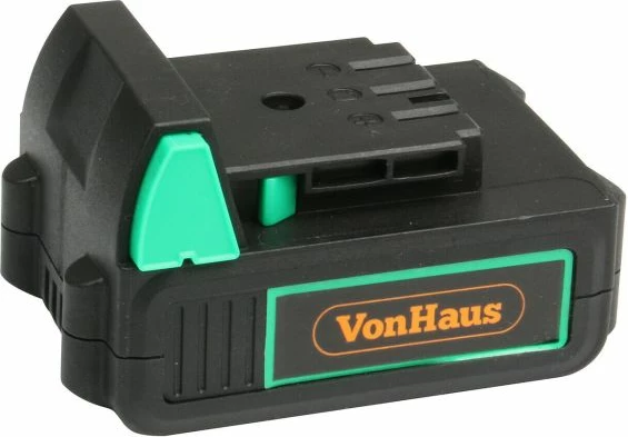 Bateri VONHAUS F-Series MPN 3500198 12V 2.0Ah, e zezë/jeshile