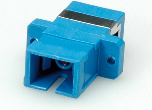 Adapter fiber optik ROLINE SC-SC simplex, single-mode, Z, kaltër