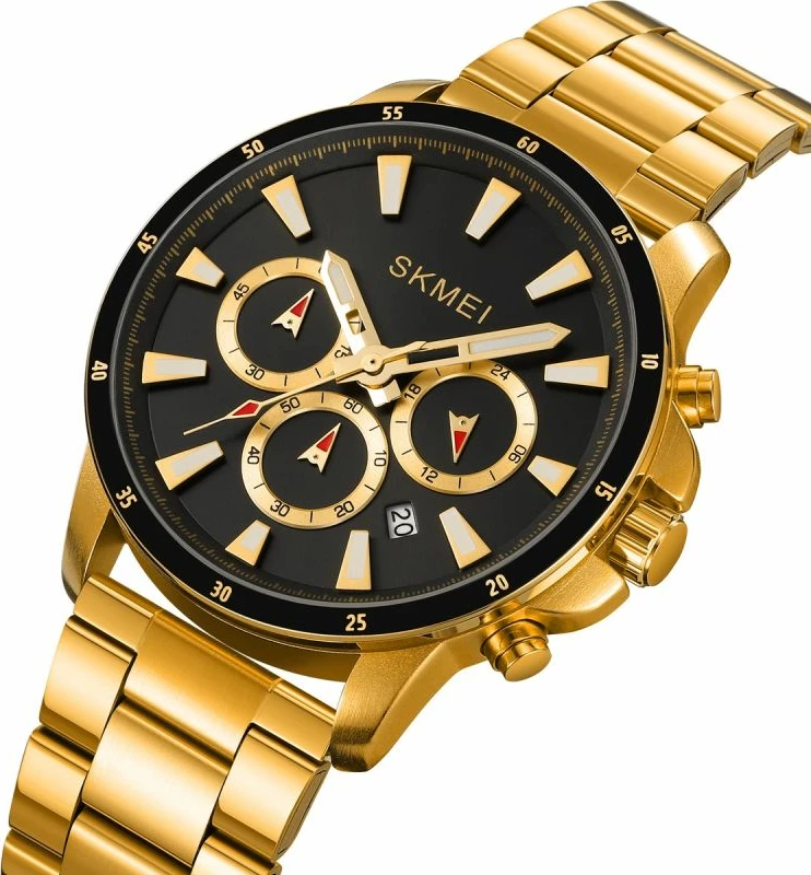 Orë dore për meshkuj Skmei, e zezë