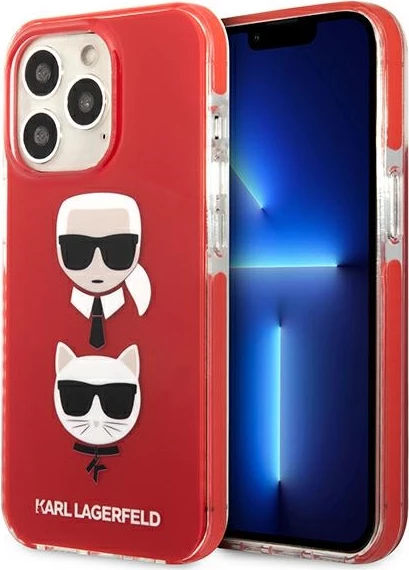 Mbështjellës Karl Lagerfeld KLHCP13LTPE2TR për iPhone 13/13 Pro, 6.1", i kuq