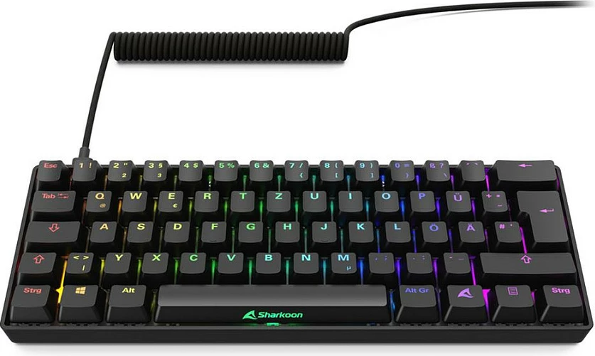 Tastierë gaming Sharkoon Skiller SGK50S4 Gen2, RGB, e zezë-verdhë