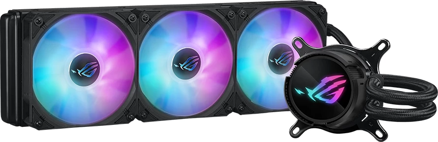 Ftohës lëngshëm AIO për CPU ASUS ROG Strix LC III 360 ARGB, 360mm, 3x120mm ARGB, i zi