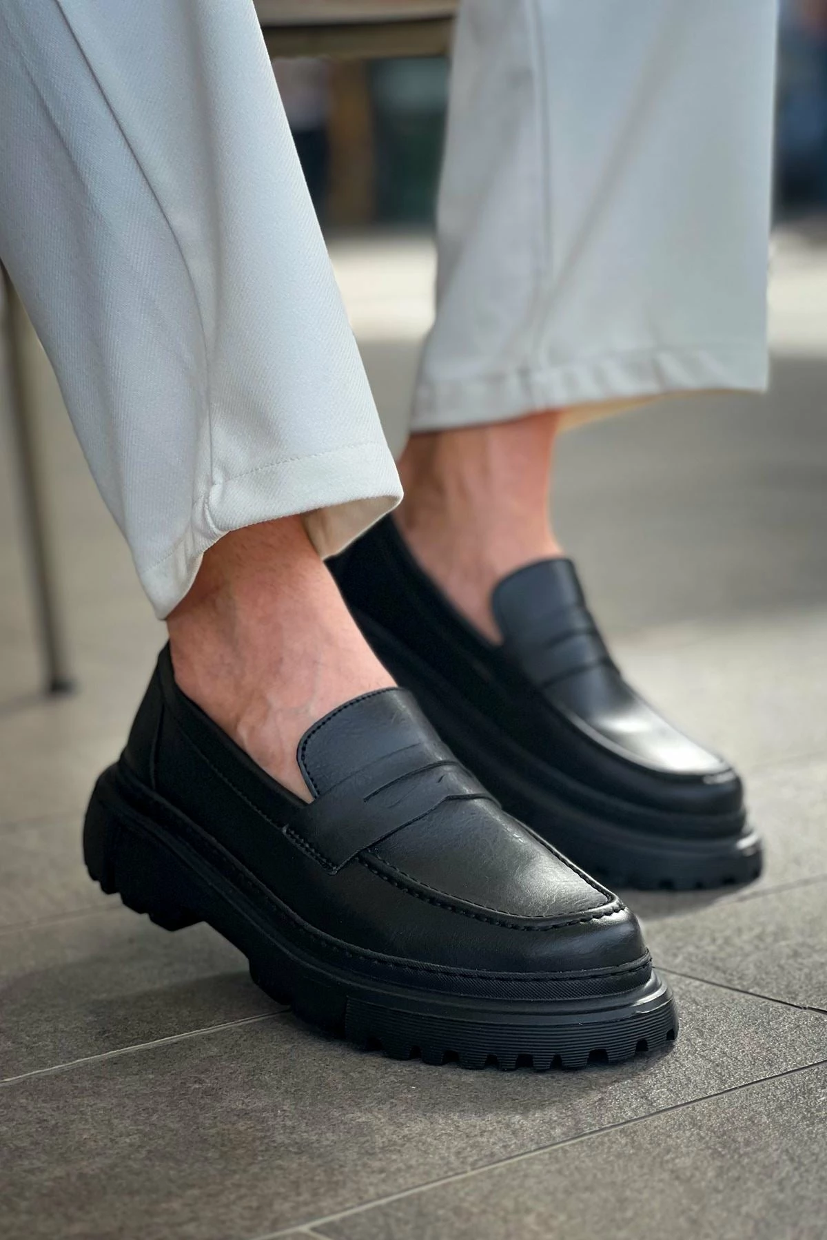 Këpucë për meshkuj, Chekich 2417 FST Black Men Loafer