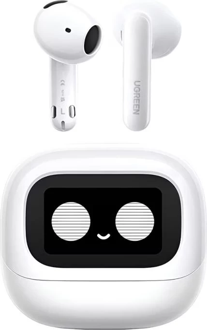 Kufje wireless UGREEN HiTune H6 Magic WS216 (65386), Bluetooth 6.0, Hi-Res LDAC, ekran me prekje në kuti, IPX5, 30 orë, të bardha