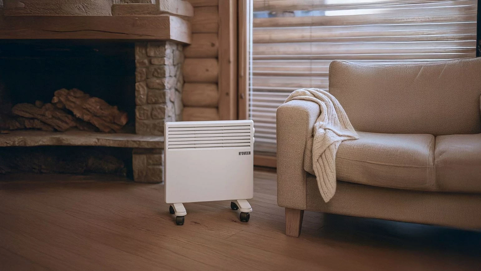 Ngrohës elektrik portativ N'OVEEN CH3350 me termostat, 1000W, i bardhë