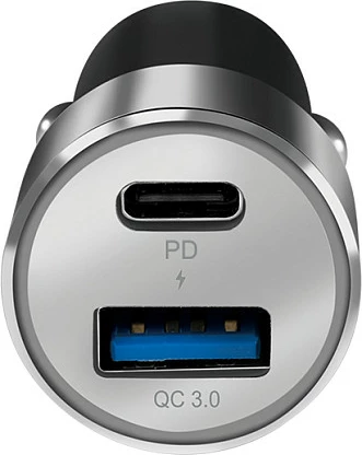 Karikues veture LogiLink 36W, 1x USB-C PD + 1x USB-A QC 3.0, gri
