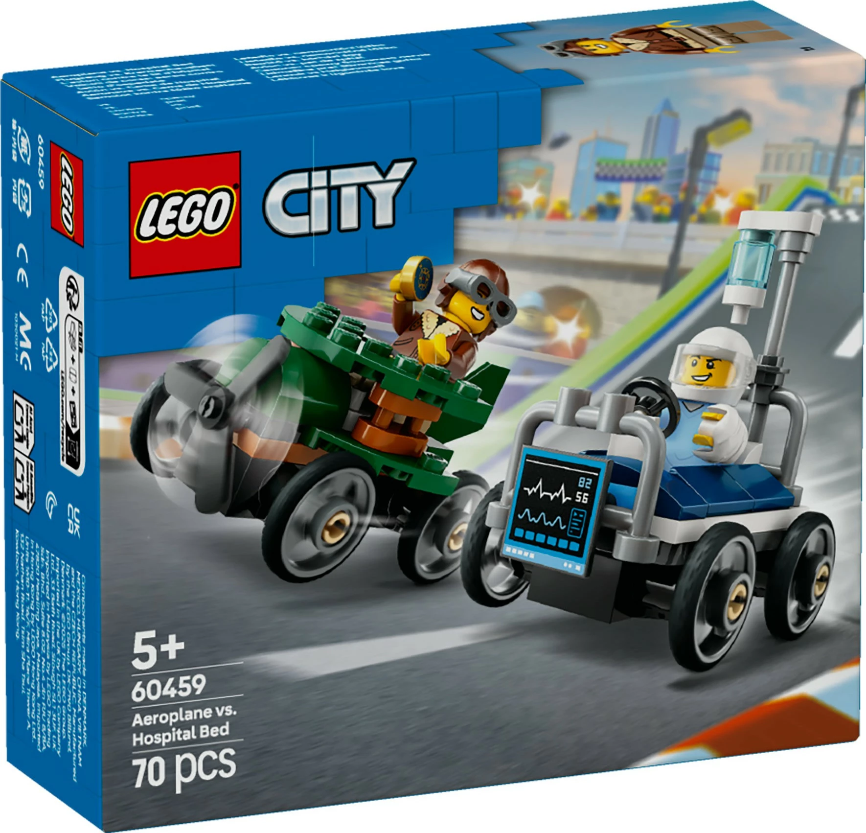 Set ndërtimi LEGO City 60459, 70 pjesë, multikolor