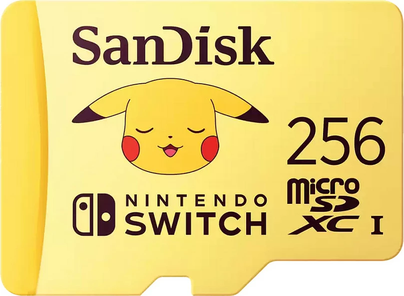 Kartelë memorie Sandisk microSDXC 256GB, Nintendo Switch, Pikachu, e verdhë