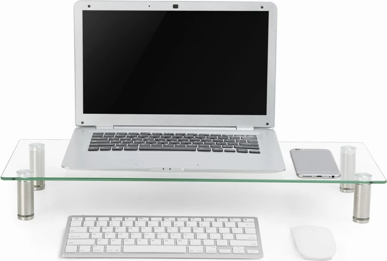 Mbajtëse monitori Gembird MS-TABLE-GM-01, xham i temperuar, e zezë