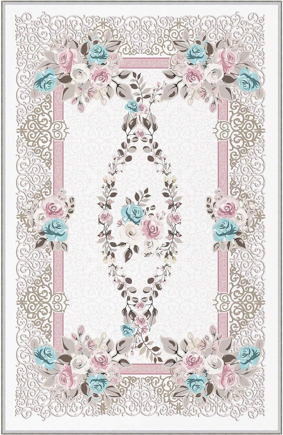 Qilim (50x80) Conceptum Hypnose, Hmnt862, shumëngjyrësh