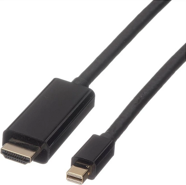 Kabllo Mini DisplayPort në HDMI ROLINE, 3 m, 4K, e zezë