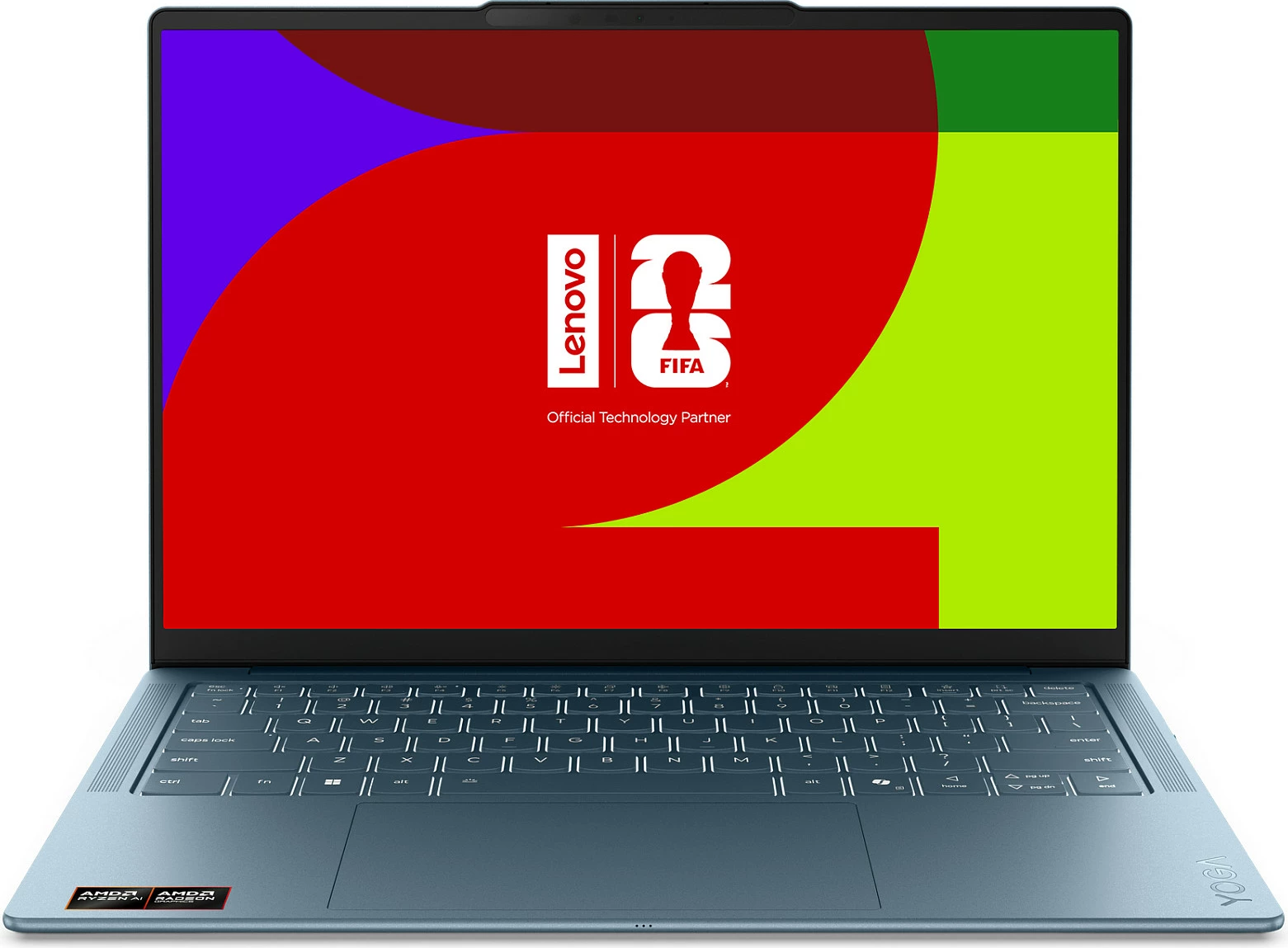 Laptop Lenovo Yoga Slim 7, Ryzen AI 7 445, 16GB RAM Memorje, 1TB SSD, 14" 2.8K 120Hz, Windows 11 Home, Tidal Teal