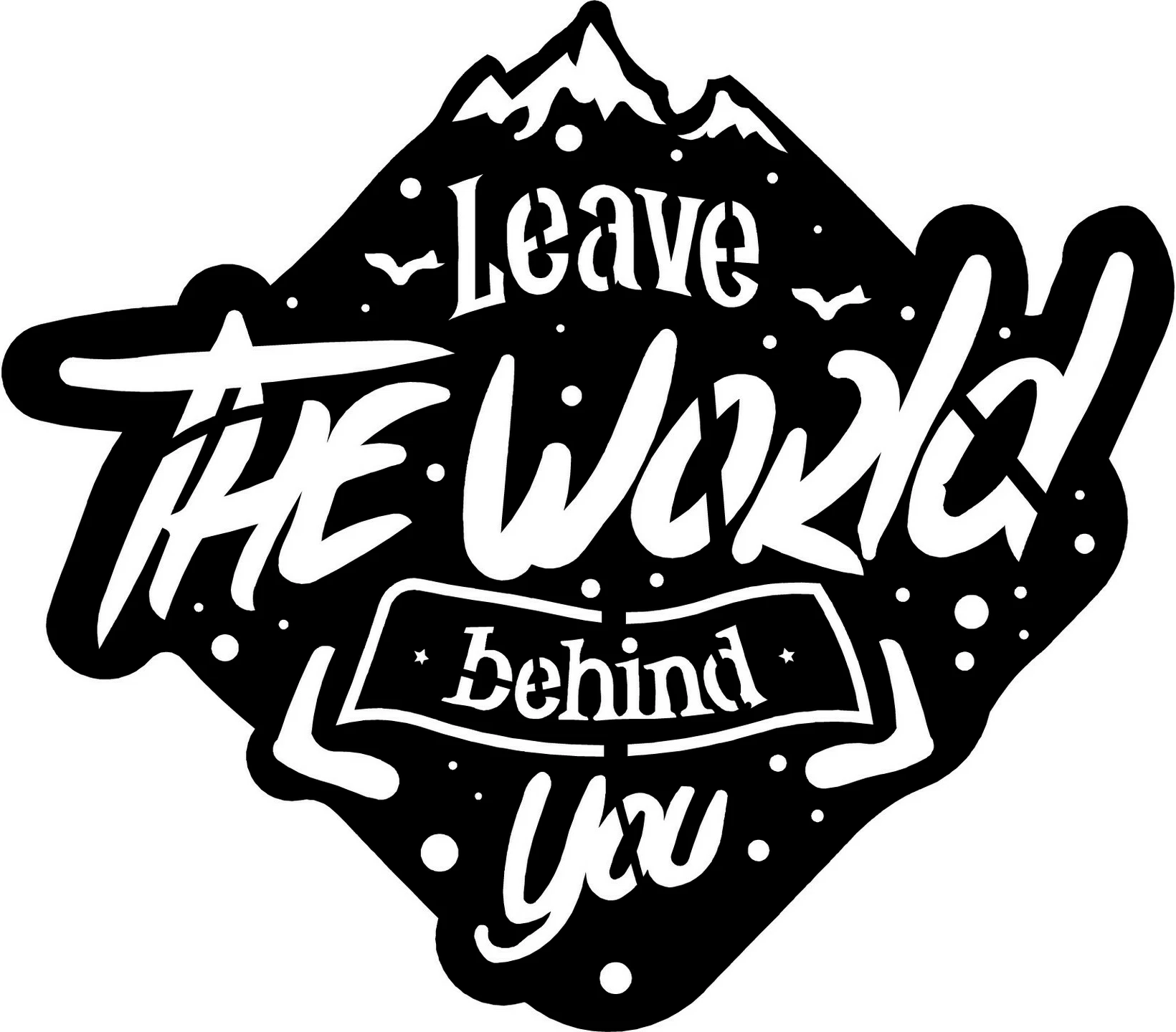 Aksesor dekorativ metalik për mur, Leave The World