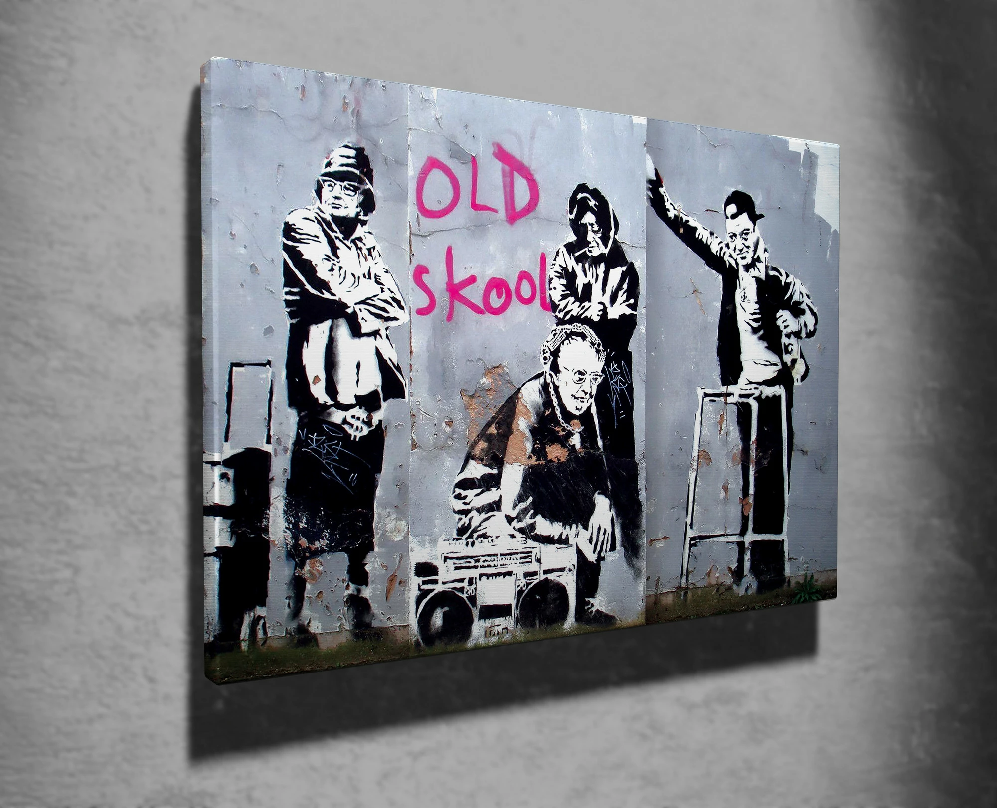 Pikturë dekorative në kanavacë, Banksy, shumëngjyrëshe, WY53, 50x70cm