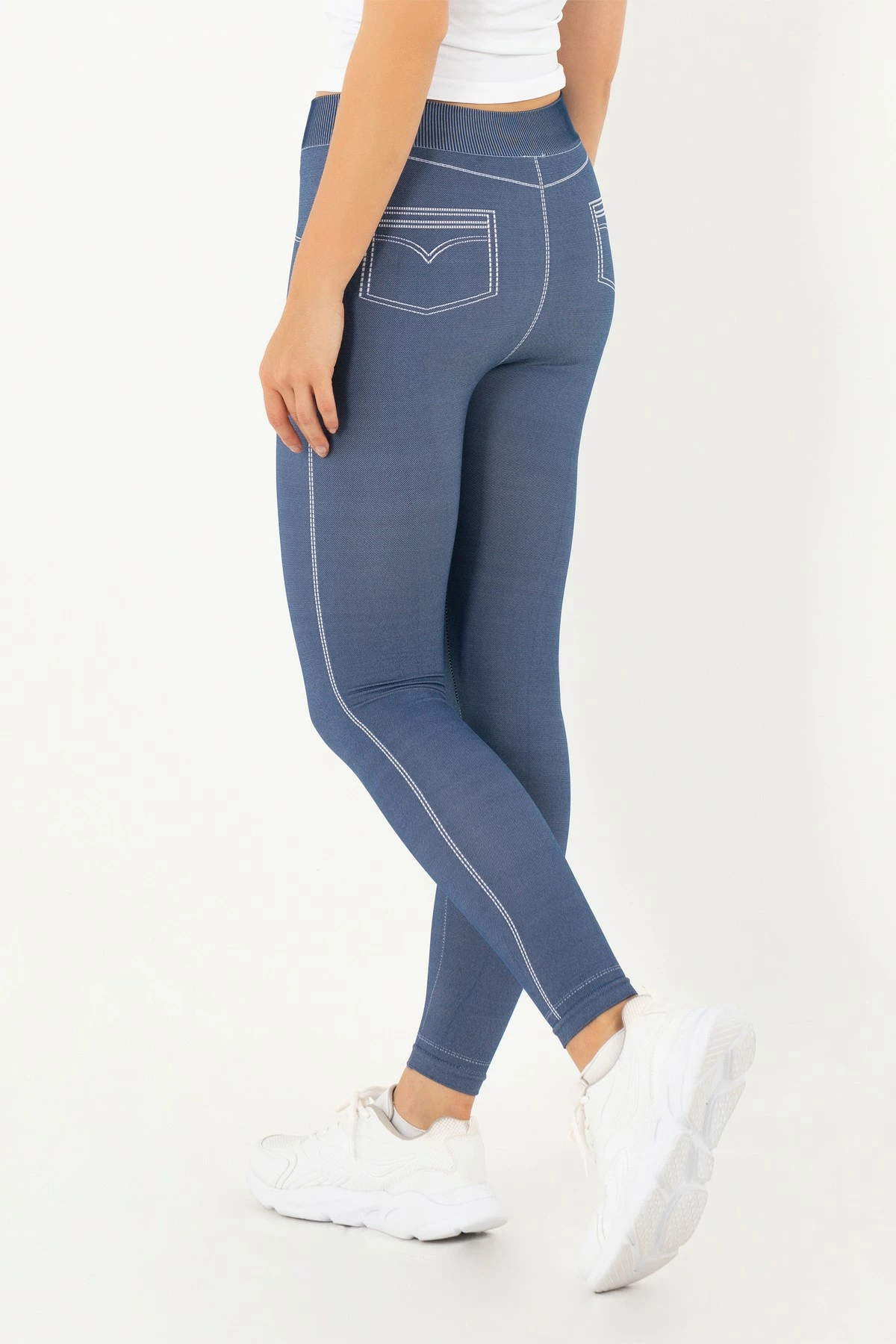 Leggings Jumeon, ngjyrë blu e errët, 230-000504