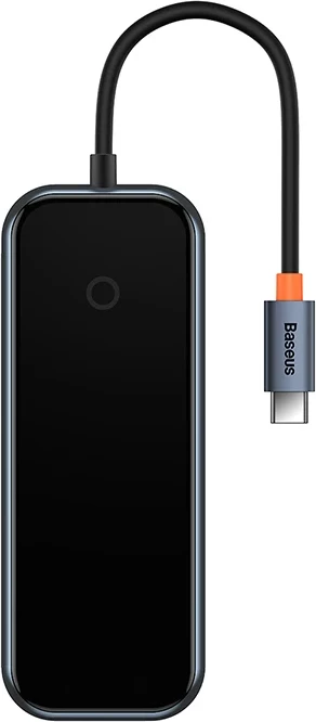 Adapter Baseus WKJZ010513 4-në-1, USB-C në 4xUSB 3.0, Gri e errët
