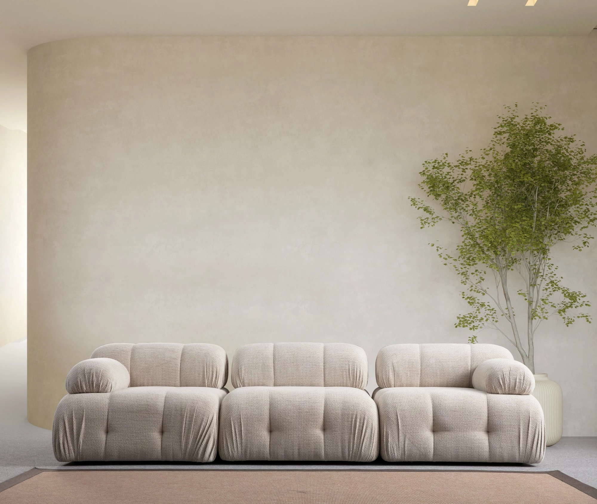 Divan treshe Atelier del Sofa Petite 3, krem