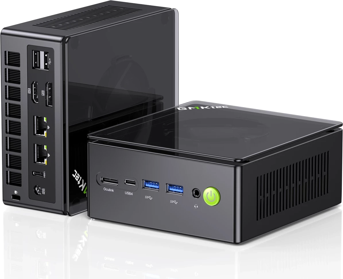 Mini kompjuter GMKtec K8 Plus Ryzen 7 8845HS 32GB RAM 1TB SSD Windows 11 Pro, i zi