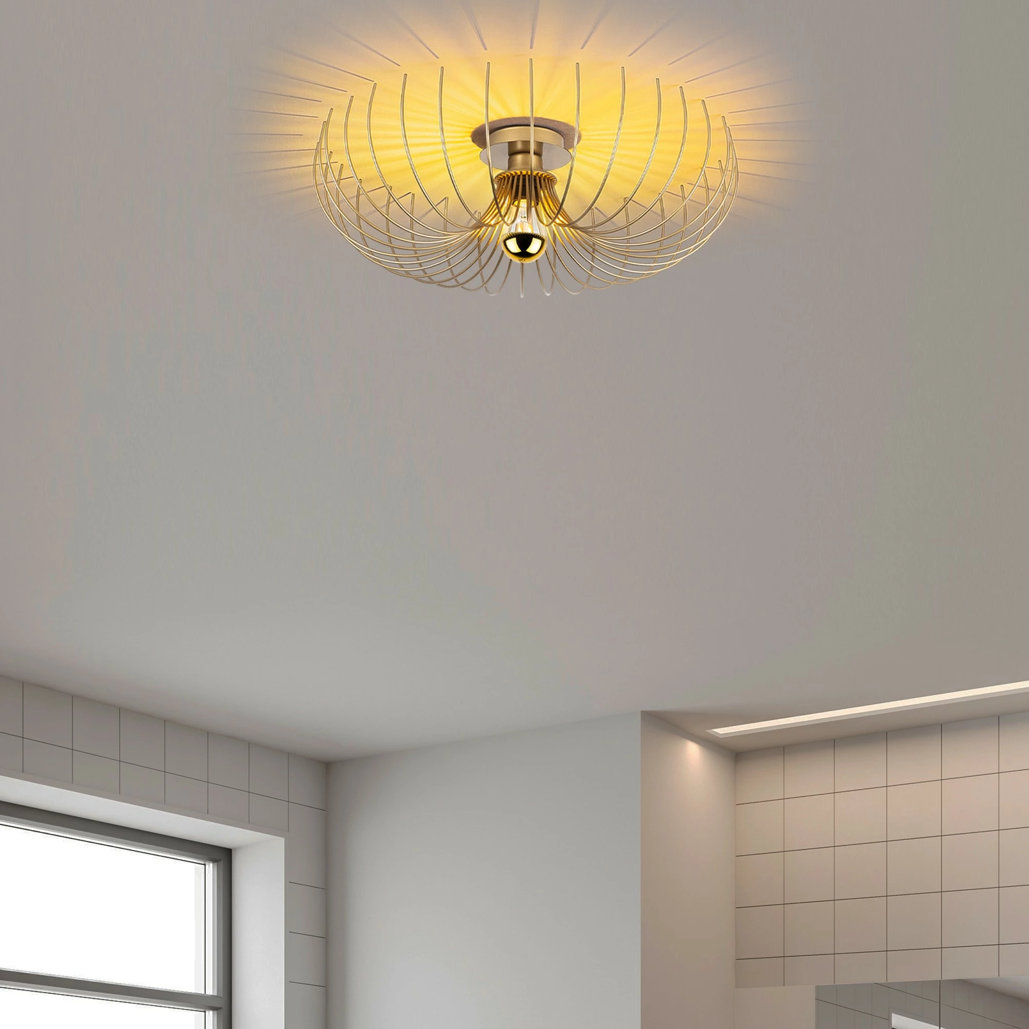 Llambë tavani Opviq, Karsortel, ngjyrë ari, N-639-1