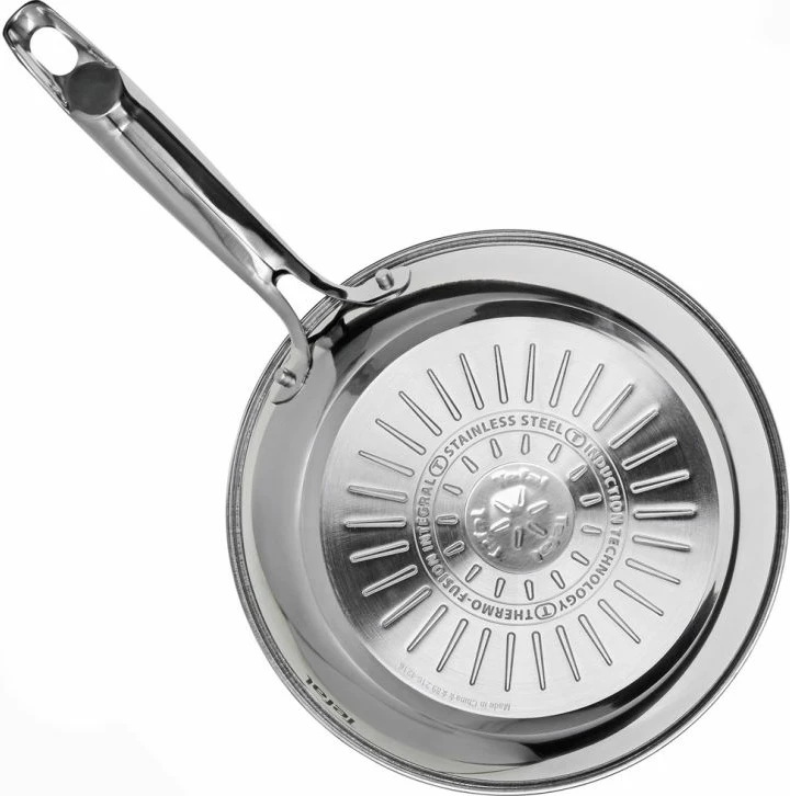 Tiganë Tefal Duetto+ G732S255, inox/zeza, set 2 copë (24/28 cm)