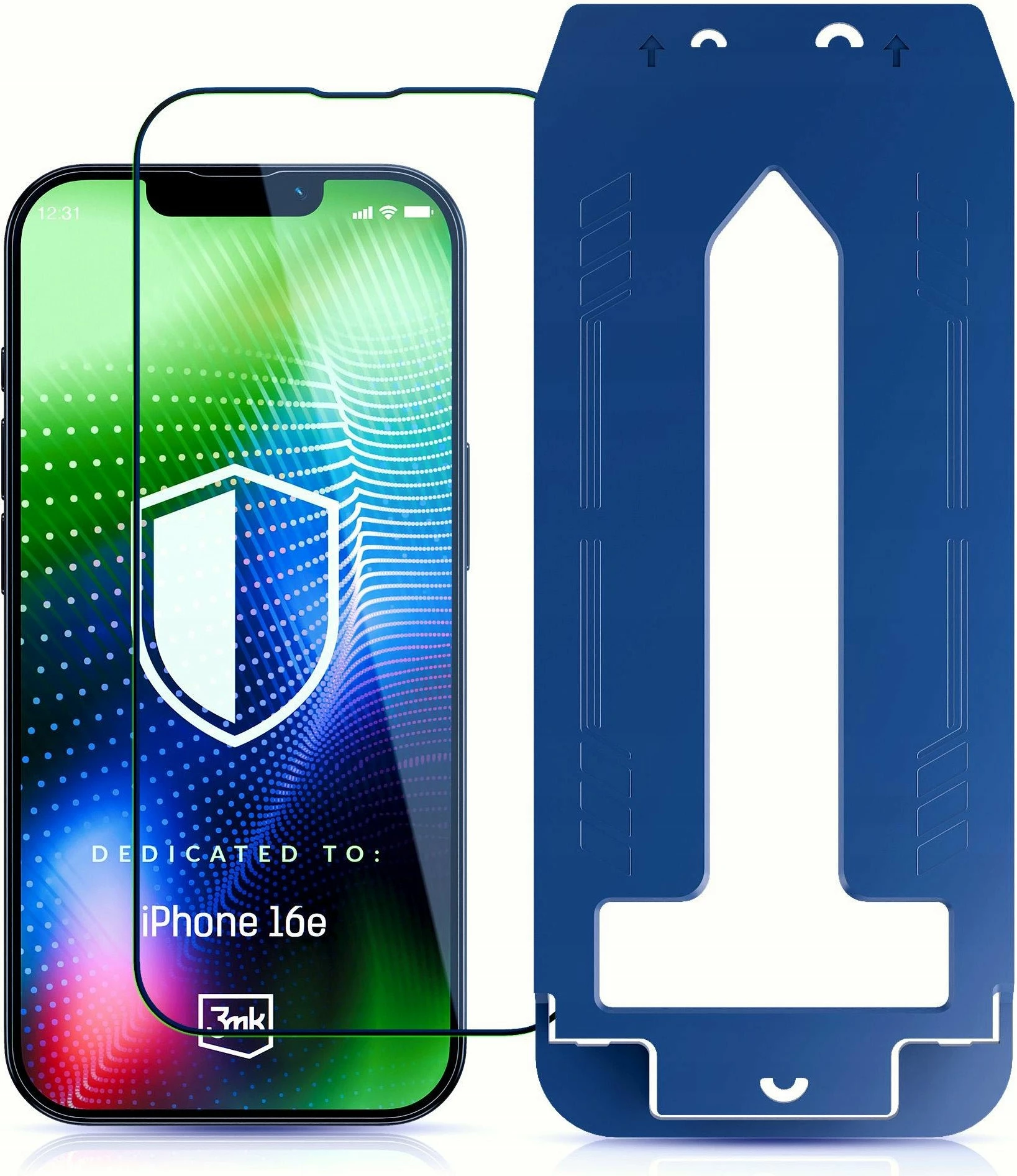 Xham i kalitur mbrojtës për ekran 3MK HARDY® Ultra Glass™ për Apple iPhone 16E, 9H, me aplikator (set)