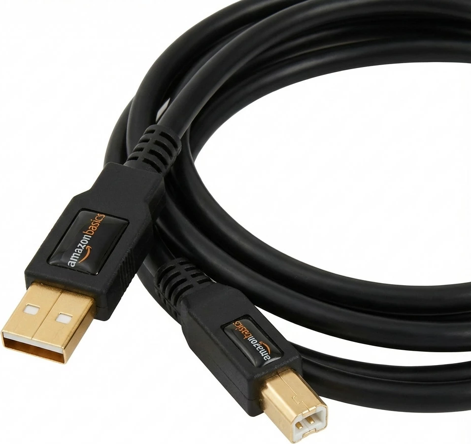 Kabllo USB Captiva, USB-A në USB-B, 3m, e zezë