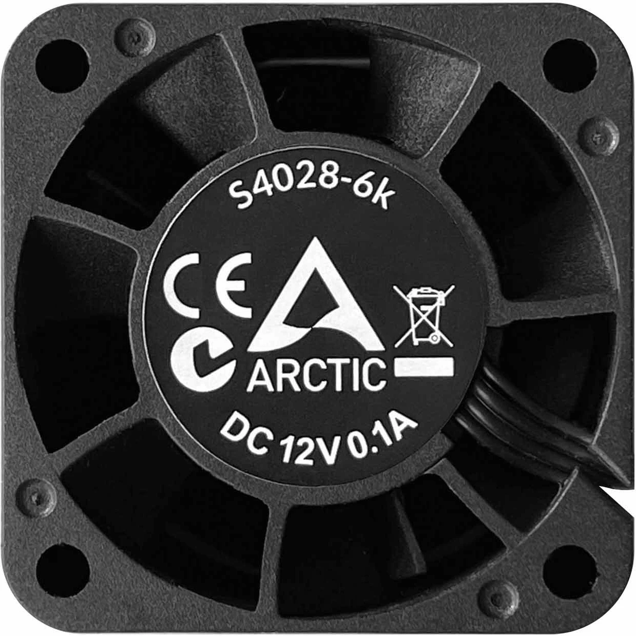 Ventilator kase Arctic Cooling S4028-6K, 40mm, 6000 RPM, set 5 copë, e zezë