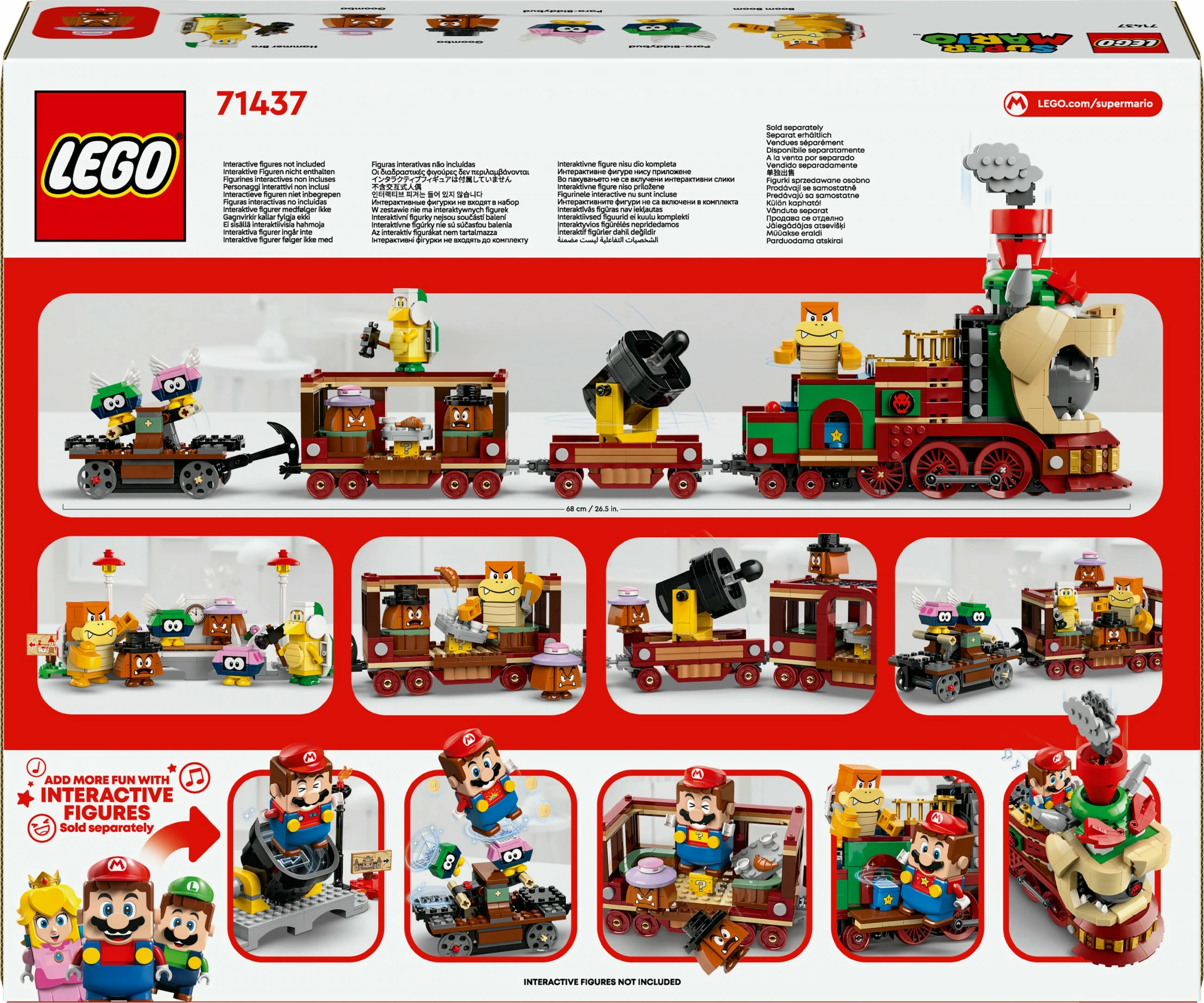 Set ndërtimi LEGO Super Mario 71437 Bowser Express Train, shumëngjyrësh