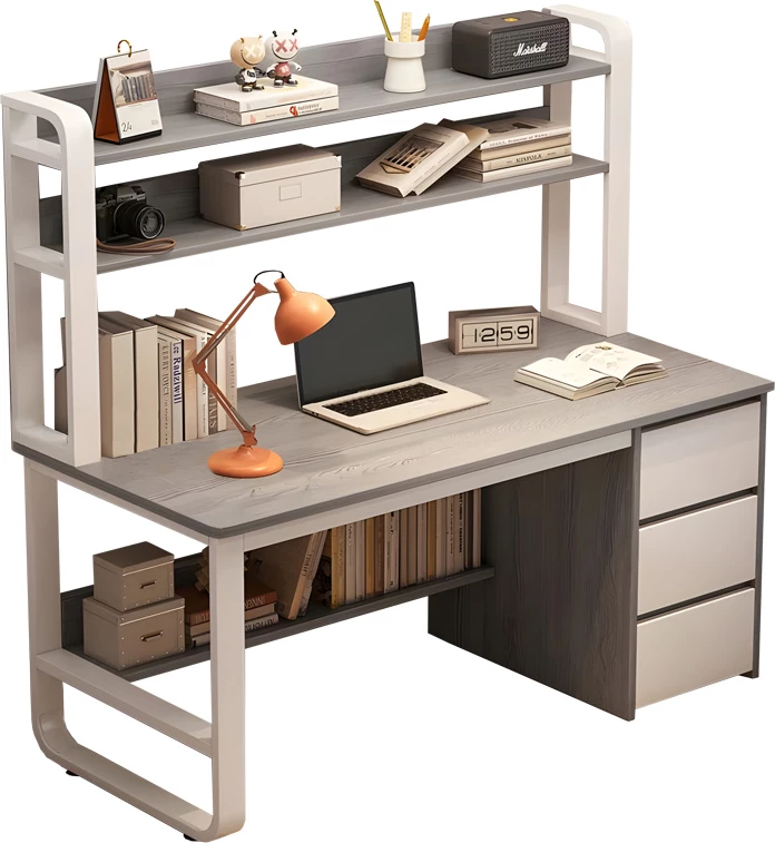 Set mobilje për zyre/student, tavolinë me rafte dhe sirtarë, karrige ergonomike, Phase, 2 copë