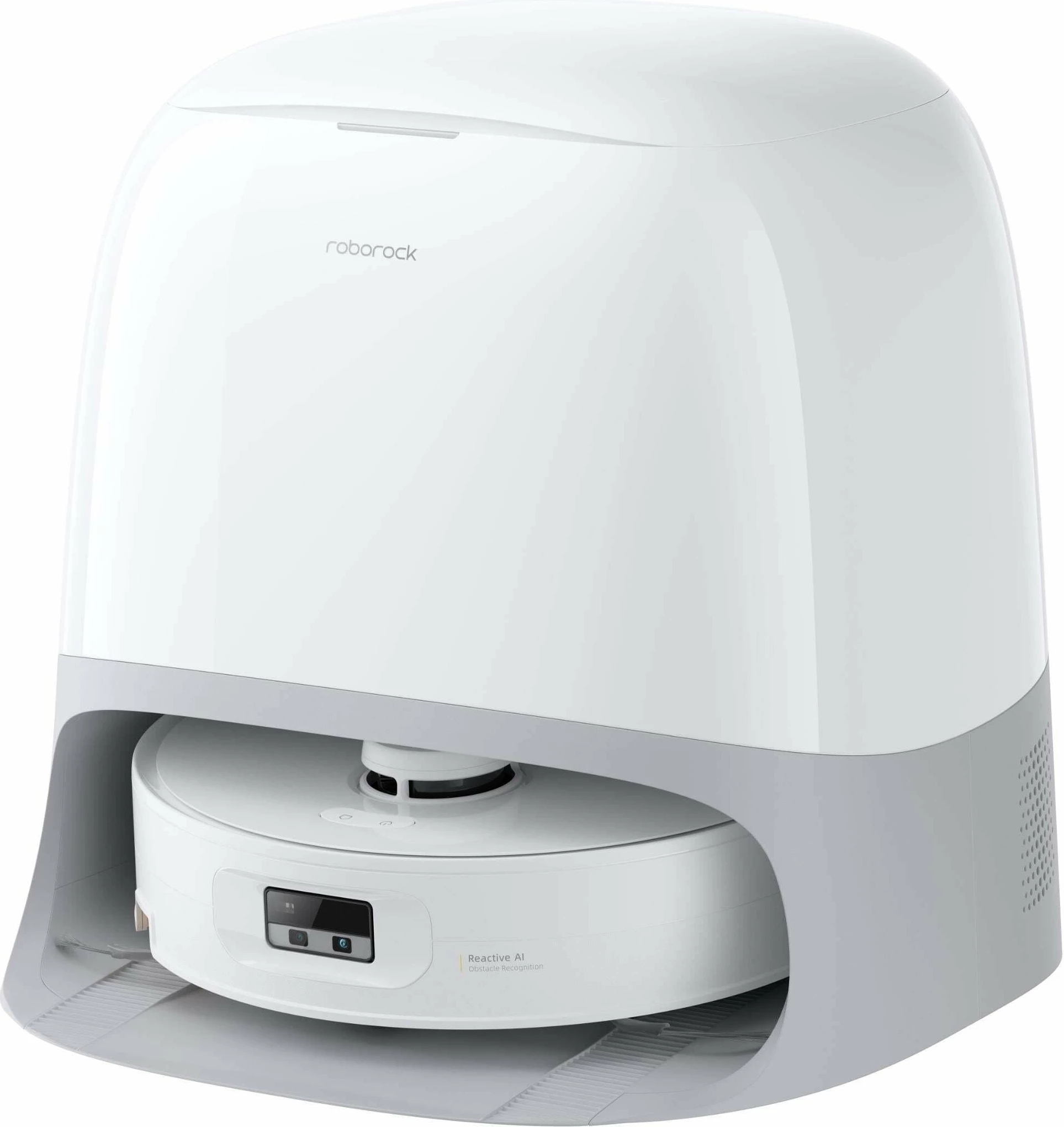 Fshesë robotike Roborock Qrevo Curv 2 Flow QC2F02-00 20000Pa me fshirje dhe stacion zbrazjeje, e bardhë