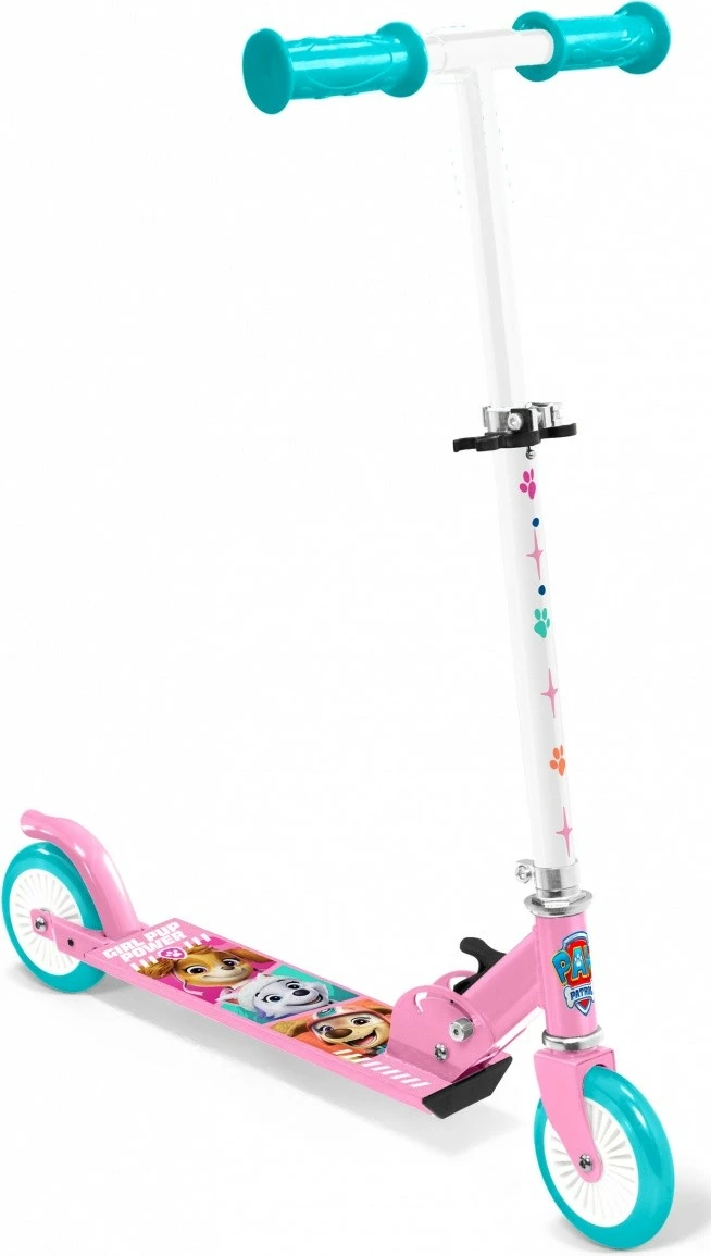 Trotinet Pulio Paw Patrol, 2 rrota, alumini, rozë/turkuaz