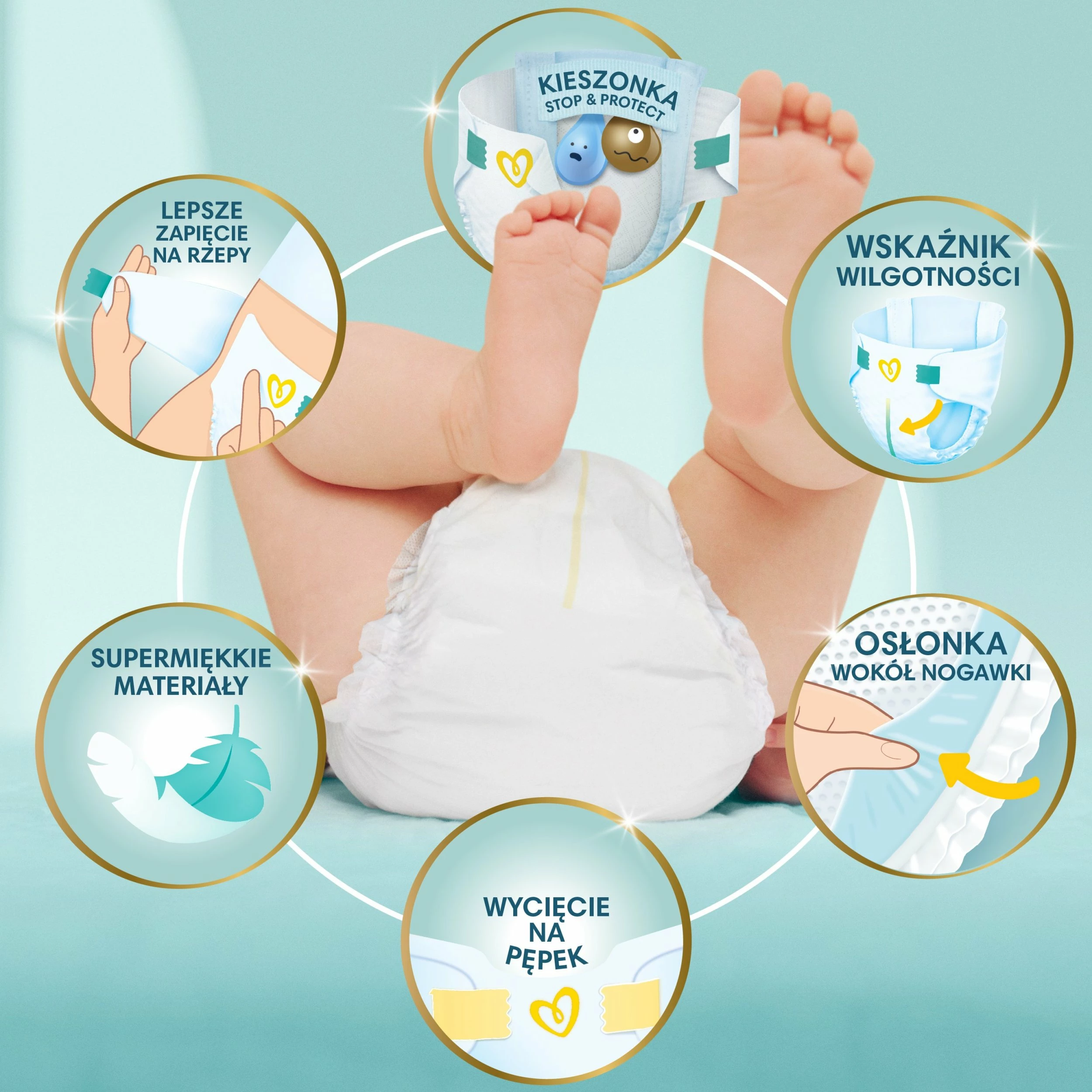 Pelenë Pampers Premium Care Nr.1 2-5 kg 156 copë