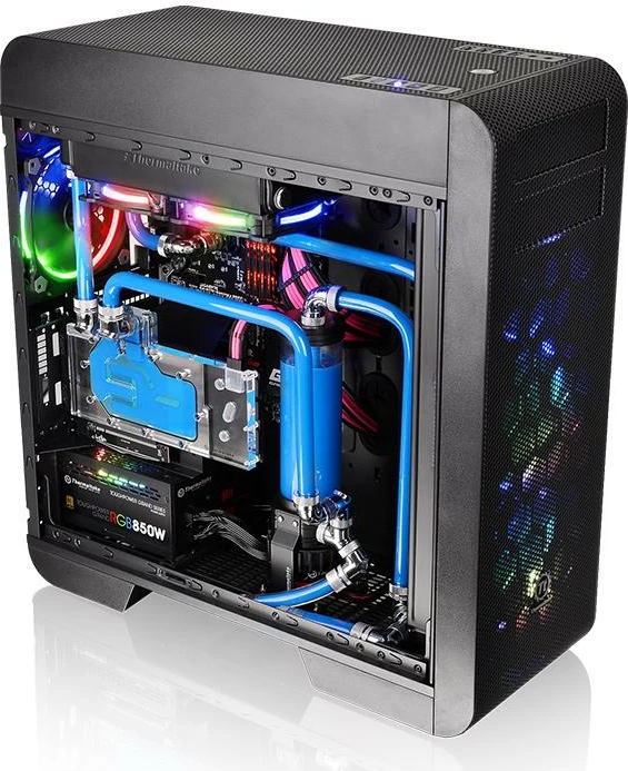 Kasë Thermaltake Core V71 TG Edition CA-1B6-00F1WN-04 Full Tower, Tempered Glass, E-ATX/ATX, e zezë