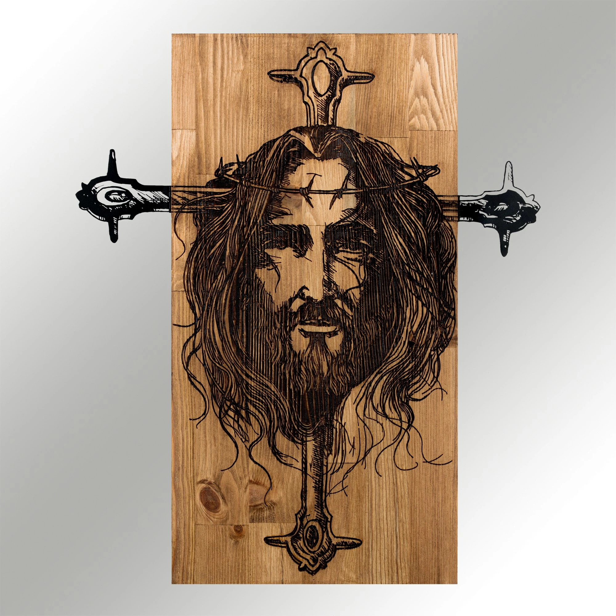 Aksesor dekorativ për mur, dru, Wallity, Jezus