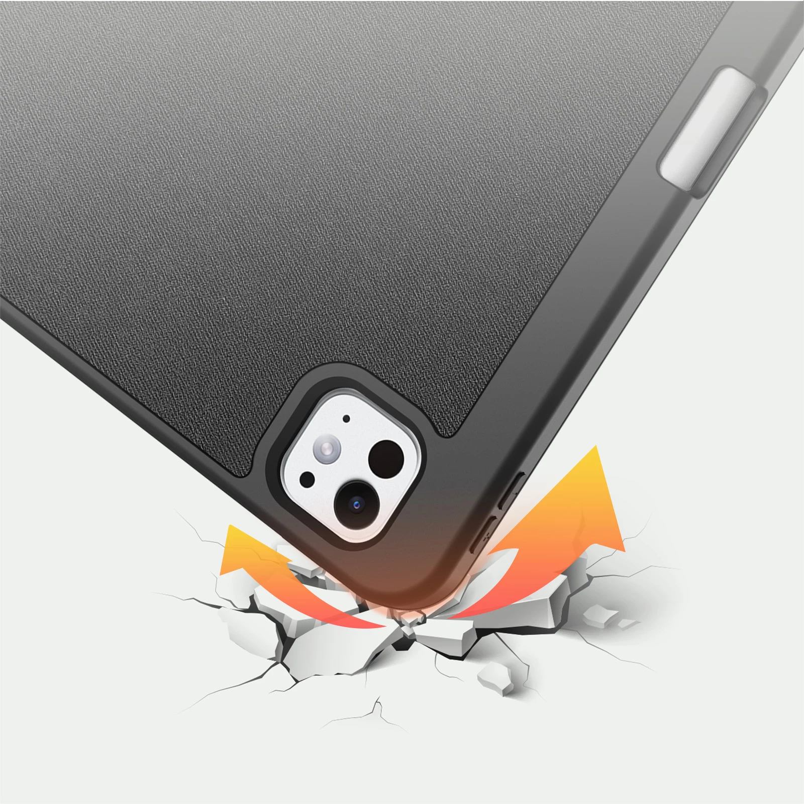 Mbështjellës tablet Dux Ducis Domo për iPad Pro 11" (2024), lëkurë ekologjike, e zezë