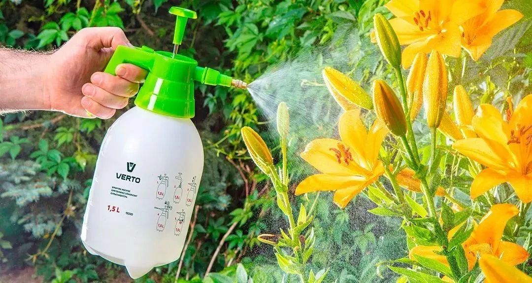 Spërkatës me presion Verto 15G502 1.5 L, gjelbër/bardhë