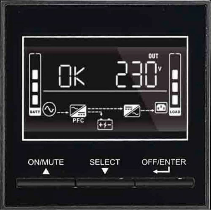UPS TECNOWARE EVO DSP PLUS FGCEDP2402RTIEC 2400VA Rack/Tower, e zezë