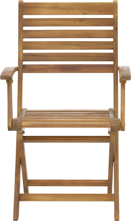 Karrige palosëse me krahë, dru akacie, ngjyrë natyrale, 57x59x93cm