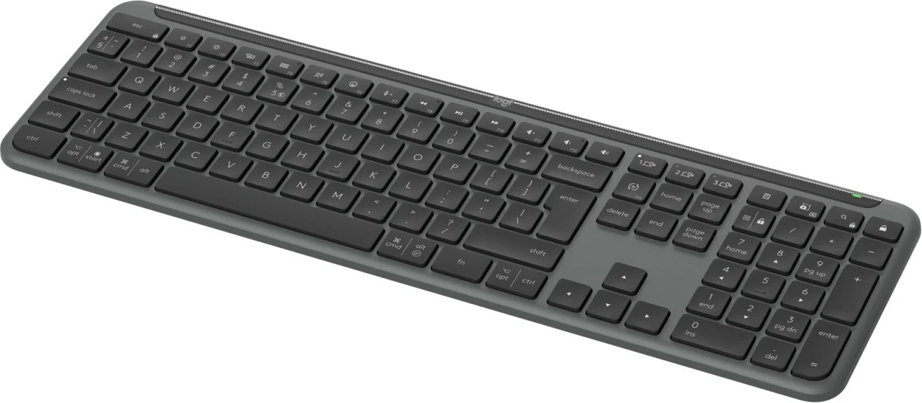 Tastierë wireless Logitech SIGNATURE SLIM K950, full-size, Bluetooth 5.1, backlight, gri
