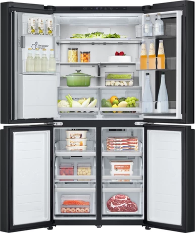 Frigorifer side-by-side LG InstaView GMG860EPBE 508 L i pavarur, i zi