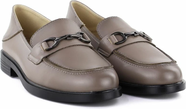 Mokasina lëkure për femra Vinceza 18117, bezhë