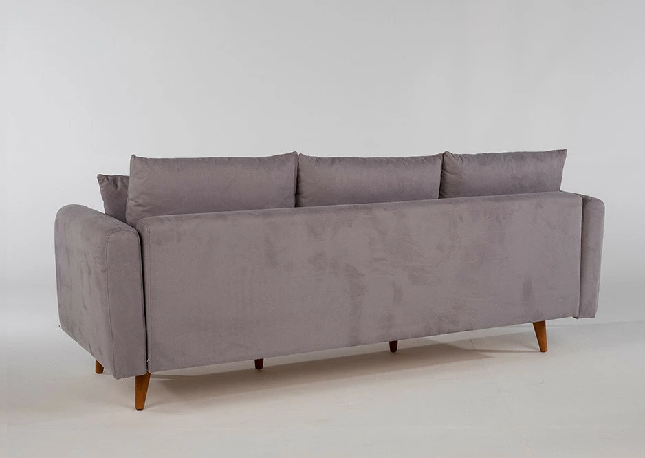 Set divani Atelier del Sofa, Sofia-TKM03-0701, ngjyrë gri